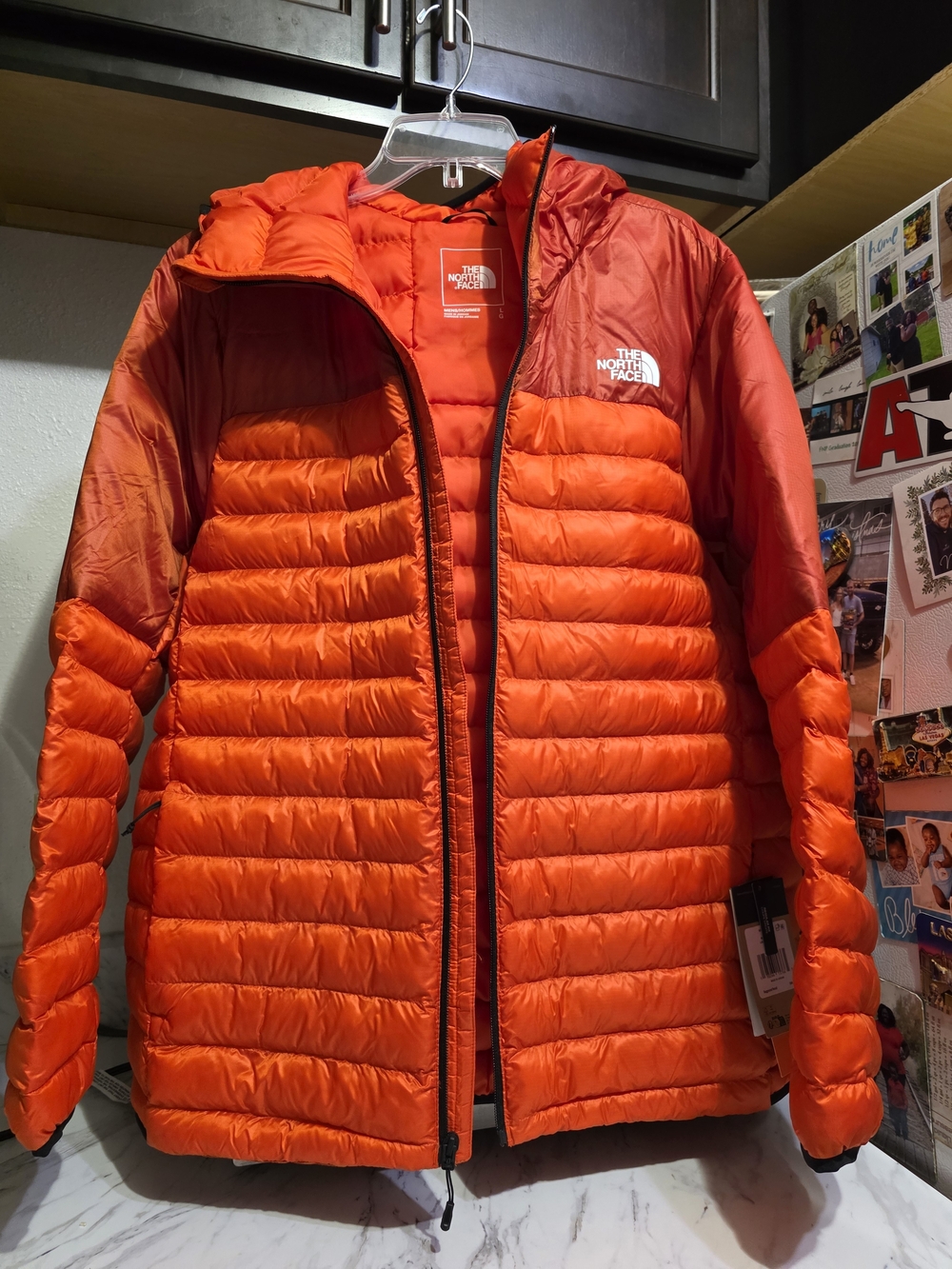 The North Face Women’s Hooded Packable Puffer Jacket Men Size Large - Picture 15 of 16